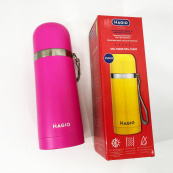 Термос питний Magio MG-1048P 350 мл, Термочашки для гарячих напоїв, Фляга для пікніка. Колір: рожевий. Зображення №8