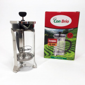 Заварник 350 мл скло + нержавіюча сталь Con Brio CB-5535, Чайник для заварювання трав гарний. Зображення №3