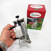 Заварник 350 мл скло + нержавіюча сталь Con Brio CB-5535, Чайник для заварювання трав гарний. Зображення №4