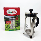 Заварник 350 мл скло + нержавіюча сталь Con Brio CB-5535, Чайник для заварювання трав гарний. Зображення №8