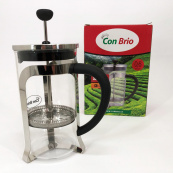 Френч-прес Заварник для чаю та кави Con Brio CB-5560 600 мл, Чайник самовар скляний для заварки. Зображення №2