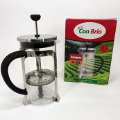 Френч-прес Заварник для чаю та кави Con Brio CB-5560 600 мл, Чайник самовар скляний для заварки. Зображення №4