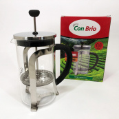 Френч-прес Заварник для чаю та кави Con Brio CB-5560 600 мл, Чайник самовар скляний для заварки. Зображення №5