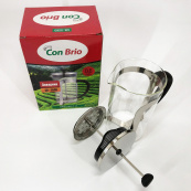 Френч-прес Заварник для чаю та кави Con Brio CB-5560 600 мл, Чайник самовар скляний для заварки. Зображення №6