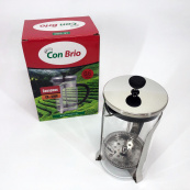 Френч-прес Заварник для чаю та кави Con Brio CB-5560 600 мл, Чайник самовар скляний для заварки. Зображення №8