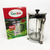 Френч-прес Con Brio CB-5580 0.8 л, Стильний скляний чайник для заварювання, Заварний скляний чайник. Зображення №8