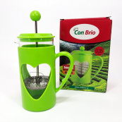 Френч-прес Con Brio CB-5635 350 мл, Незвичайний заварник для чаю, Заварювальний чайник, Френч-прес з ручкою. Зображення №6