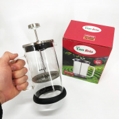 Френч-прес Con Brio СВ-5960 600 мл, Стильний заварний чайник, Стильний скляний заварювальний чайник. Зображення №2