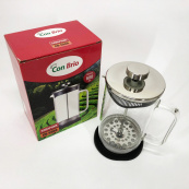 Френч-прес Con Brio СВ-5960 600 мл, Стильний заварний чайник, Стильний скляний заварювальний чайник. Зображення №11