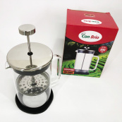 Френч-прес Con Brio CB-5980 800 мл, Чайник для заварювання трав, Заварник прозорий. Зображення №4