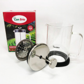 Френч-прес Con Brio CB-5980 800 мл, Чайник для заварювання трав, Заварник прозорий. Зображення №7