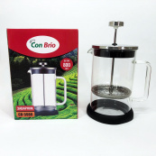 Френч-прес Con Brio CB-5980 800 мл, Чайник для заварювання трав, Заварник прозорий. Зображення №10