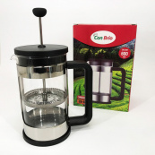 Френч-прес Заварник для чаю та кави Con Brio CB-6560 600 мл, Чайник заварювальний скляний якісний. Зображення №5