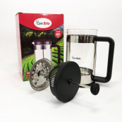 Френч-прес Заварник для чаю та кави Con Brio CB-6560 600 мл, Чайник заварювальний скляний якісний. Зображення №6