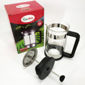 Френч-прес Заварник для чаю та кави Con Brio CB-6560 600 мл, Чайник заварювальний скляний якісний. Зображення №7