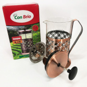 Френч-прес Заварник для чаю Con Brio CB-5160 600мл, Чайник самовар скляний, Чайники для заварювання. Зображення №2 Френч-прес Заварник для чаю Con Brio CB-5160 600мл, Чайник самовар скляний, Чайники для заварювання. Зображення №2