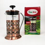 Френч-прес Заварник для чаю Con Brio CB-5160 600мл, Чайник самовар скляний, Чайники для заварювання. Зображення №6 Френч-прес Заварник для чаю Con Brio CB-5160 600мл, Чайник самовар скляний, Чайники для заварювання. Зображення №6