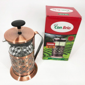 Френч-прес Заварник для чаю Con Brio CB-5160 600мл, Чайник самовар скляний, Чайники для заварювання. Зображення №7 Френч-прес Заварник для чаю Con Brio CB-5160 600мл, Чайник самовар скляний, Чайники для заварювання. Зображення №7