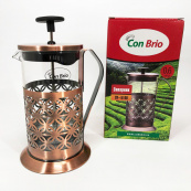 Френч-прес Заварник для чаю Con Brio CB-5160 600мл, Чайник самовар скляний, Чайники для заварювання. Зображення №8 Френч-прес Заварник для чаю Con Brio CB-5160 600мл, Чайник самовар скляний, Чайники для заварювання. Зображення №8