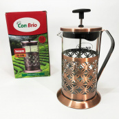 Френч-прес Заварник для чаю Con Brio CB-5160 600мл, Чайник самовар скляний, Чайники для заварювання. Зображення №9 Френч-прес Заварник для чаю Con Brio CB-5160 600мл, Чайник самовар скляний, Чайники для заварювання. Зображення №9