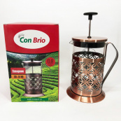 Френч-прес Заварник для чаю Con Brio CB-5180 800мл, Скляний чайник для чаю чайники. Зображення №2 Френч-прес Заварник для чаю Con Brio CB-5180 800мл, Скляний чайник для чаю чайники. Зображення №2