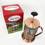 Френч-прес Заварник для чаю Con Brio CB-5180 800мл, Скляний чайник для чаю чайники. Зображення №3 Френч-прес Заварник для чаю Con Brio CB-5180 800мл, Скляний чайник для чаю чайники. Зображення №3