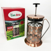 Френч-прес Заварник для чаю Con Brio CB-5180 800мл, Скляний чайник для чаю чайники. Зображення №4 Френч-прес Заварник для чаю Con Brio CB-5180 800мл, Скляний чайник для чаю чайники. Зображення №4