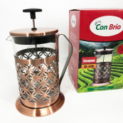Френч-прес Заварник для чаю Con Brio CB-5180 800мл, Скляний чайник для чаю чайники. Зображення №6 Френч-прес Заварник для чаю Con Brio CB-5180 800мл, Скляний чайник для чаю чайники. Зображення №6
