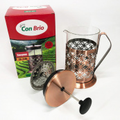 Френч-прес Заварник для чаю Con Brio CB-5180 800мл, Скляний чайник для чаю чайники. Зображення №7 Френч-прес Заварник для чаю Con Brio CB-5180 800мл, Скляний чайник для чаю чайники. Зображення №7