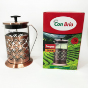 Френч-прес Заварник для чаю Con Brio CB-5180 800мл, Скляний чайник для чаю чайники. Зображення №8 Френч-прес Заварник для чаю Con Brio CB-5180 800мл, Скляний чайник для чаю чайники. Зображення №8
