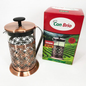 Френч-прес Заварник для чаю Con Brio CB-5180 800мл, Скляний чайник для чаю чайники. Зображення №10 Френч-прес Заварник для чаю Con Brio CB-5180 800мл, Скляний чайник для чаю чайники. Зображення №10