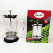 Заварник с двойными стенками Con Brio 1л CB-6410, Френч-пресс с поршнем, Френч-пресс с ручкой. Изображение №5