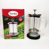 Заварник с двойными стенками Con Brio 1л CB-6410, Френч-пресс с поршнем, Френч-пресс с ручкой. Изображение №7