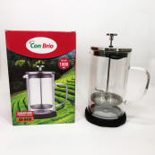 Заварник с двойными стенками Con Brio 1л CB-6410, Френч-пресс с поршнем, Френч-пресс с ручкой. Изображение №8