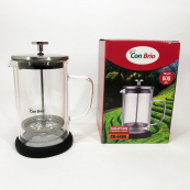 Френч-пресс с двойными стенками Con Brio CB-6460 600 мл, Френч-пресс для крепкого кофе китайский заварник. Изображение №4