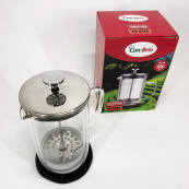 Френч-пресс с двойными стенками Con Brio CB-6460 600 мл, Френч-пресс для крепкого кофе китайский заварник. Изображение №5