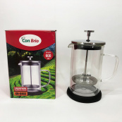 Френч-пресс с двойными стенками Con Brio CB-6460 600 мл, Френч-пресс для крепкого кофе китайский заварник. Изображение №6