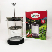 Френч-пресс с двойными стенками Con Brio CB-6480 800 мл, Заварник для чая с прессом многоразовый. Изображение №5