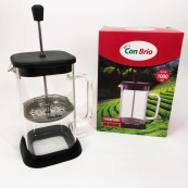 Френч-пресс Con Brio CB-6610В 1000 мл, Заварник для трав, Заварник стеклянный с прессом китайский. Зображення №2