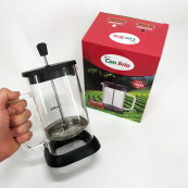 Френч-пресс Con Brio CB-6610В 1000 мл, Заварник для трав, Заварник стеклянный с прессом китайский. Зображення №3