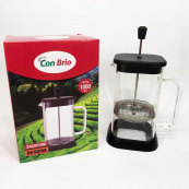 Френч-пресс Con Brio CB-6610В 1000 мл, Заварник для трав, Заварник стеклянный с прессом китайский. Зображення №4