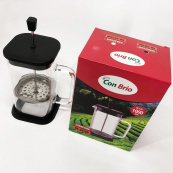 Френч-пресс Con Brio CB-6610В 1000 мл, Заварник для трав, Заварник стеклянный с прессом китайский. Зображення №5