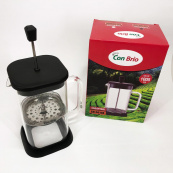 Френч-пресс Con Brio CB-6610В 1000 мл, Заварник для трав, Заварник стеклянный с прессом китайский. Зображення №7