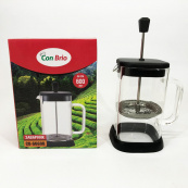 Френч-прес Con Brio 600 мл CB-6660B, Френч-прес для міцної кави, Багаторазовий френч-прес. Зображення №5