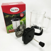 Френч-прес Con Brio 600 мл CB-6660B, Френч-прес для міцної кави, Багаторазовий френч-прес. Зображення №8