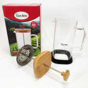 Френч-прес Con Brio CB-6680W 800 мл, Френч-прес з ручкою, Френч-прес для кави, Френч-прес для чаю. Зображення №7