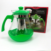 Чайник заварювальний Con Brio Green CB-6215 1,5 л, Чайник самовар скляний. Колір: зелений. Зображення №13