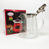 Чайник заварочный заварник для чая Con Brio CB-6380 800 мл, Стильный стеклянный заварочный чайник. Изображение №6