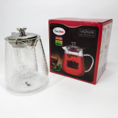 Чайник заварочный заварник для чая Con Brio CB-6380 800 мл, Стильный стеклянный заварочный чайник. Изображение №12