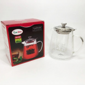 Чайник заварочный заварник для чая Con Brio CB-6380 800 мл, Стильный стеклянный заварочный чайник. Изображение №13